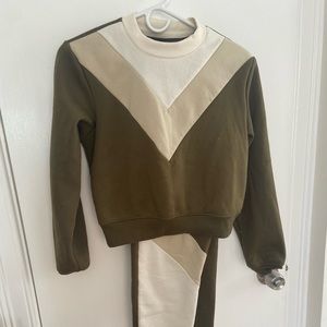 Joggers and pants matching set